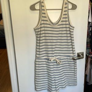 Old Navy Romper size small blue and white stripe